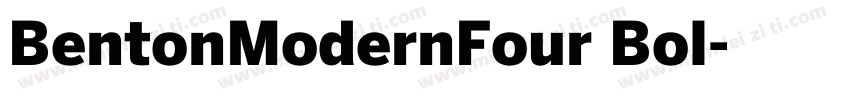 BentonModernFour Bol字体转换